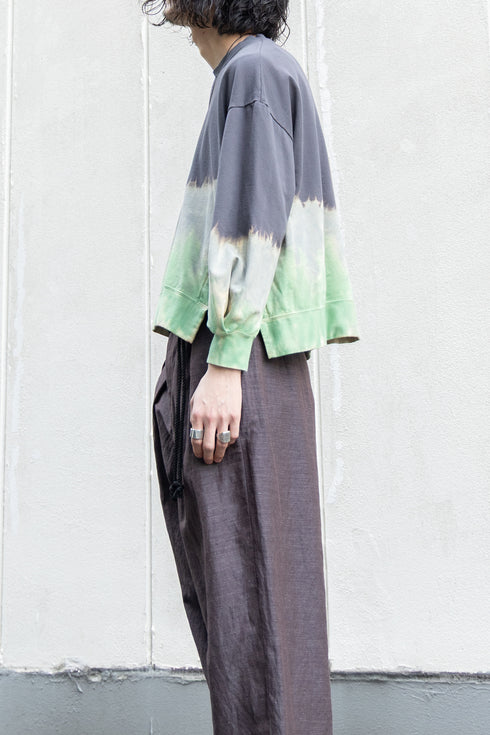 【Licht Bestreben】"Hand Dyed Long Sleeve Pullover"