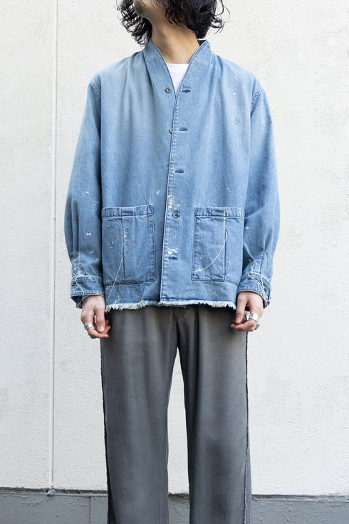 別注【KUON】"Painting Denim Sashiko Shirket"