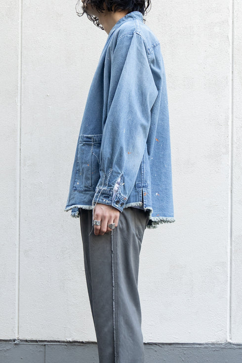 別注【KUON】"Painting Denim Sashiko Shirket"