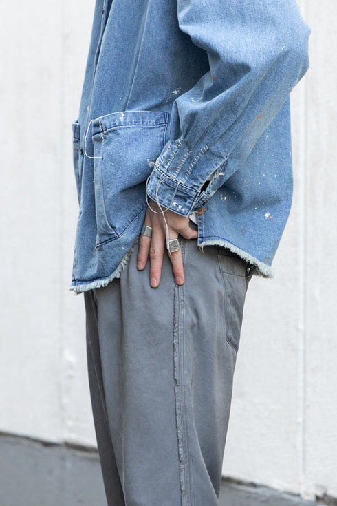 別注【KUON】"Painting Denim Sashiko Shirket"