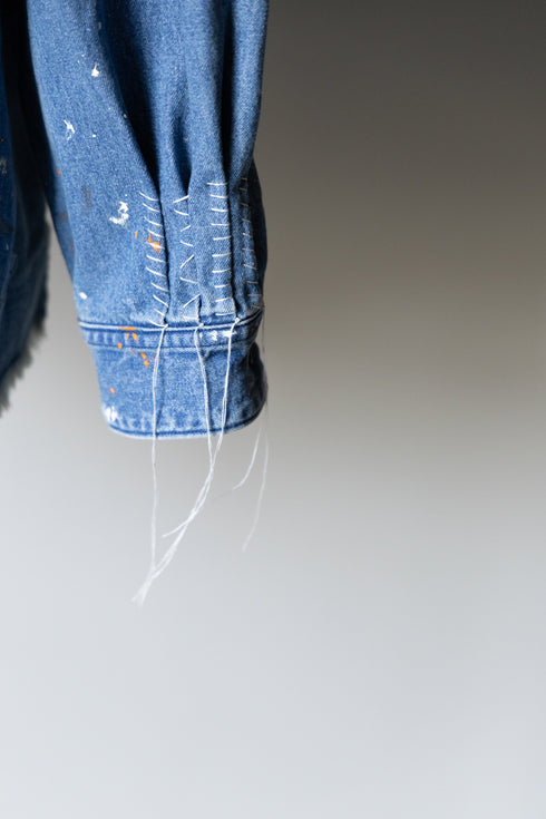 別注【KUON】"Painting Denim Sashiko Shirket"