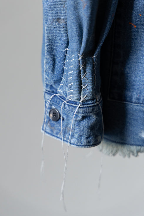 別注【KUON】"Painting Denim Sashiko Shirket"
