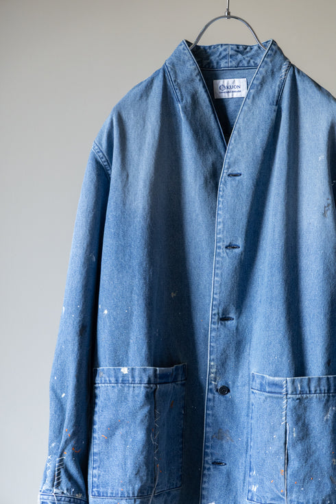 別注【KUON】"Painting Denim Sashiko Shirket"