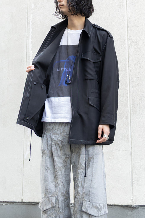 【SHEIK YERBOUTI】"Silk Habutae Field Jacket"