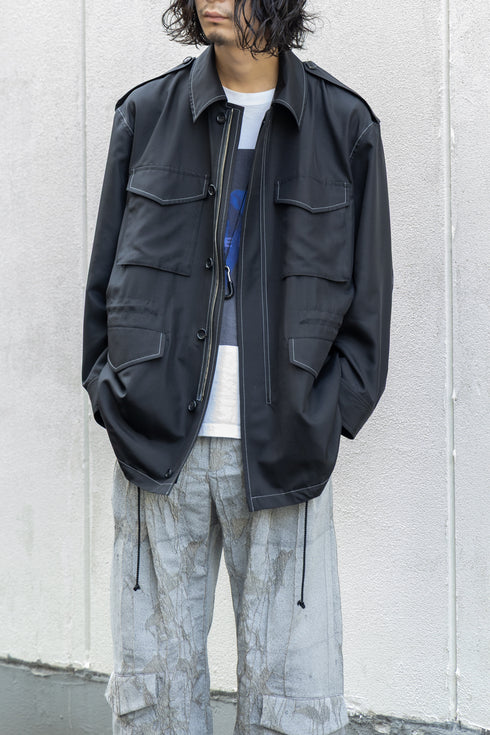 【SHEIK YERBOUTI】"Silk Habutae Field Jacket"