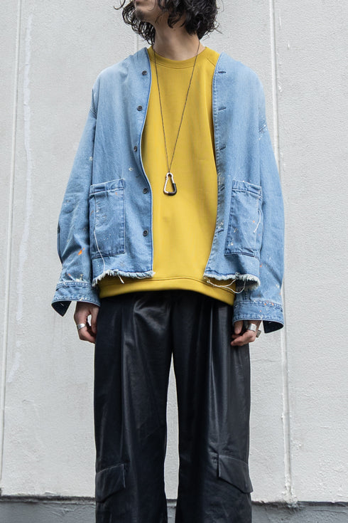別注【KUON】"Painting Denim Sashiko Shirket"