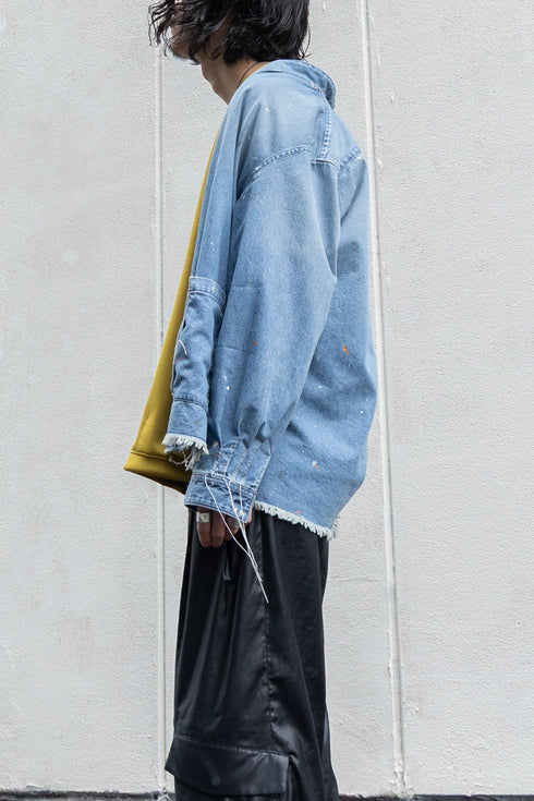 別注【KUON】"Painting Denim Sashiko Shirket"