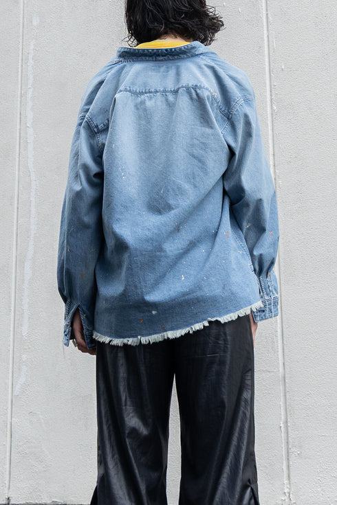 別注【KUON】"Painting Denim Sashiko Shirket"
