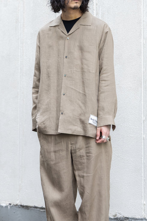 【SHEIK YERBOUTI】"Hemp Open-Collar LS Shirt"