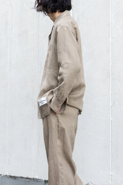 【SHEIK YERBOUTI】"Hemp Open-Collar LS Shirt"