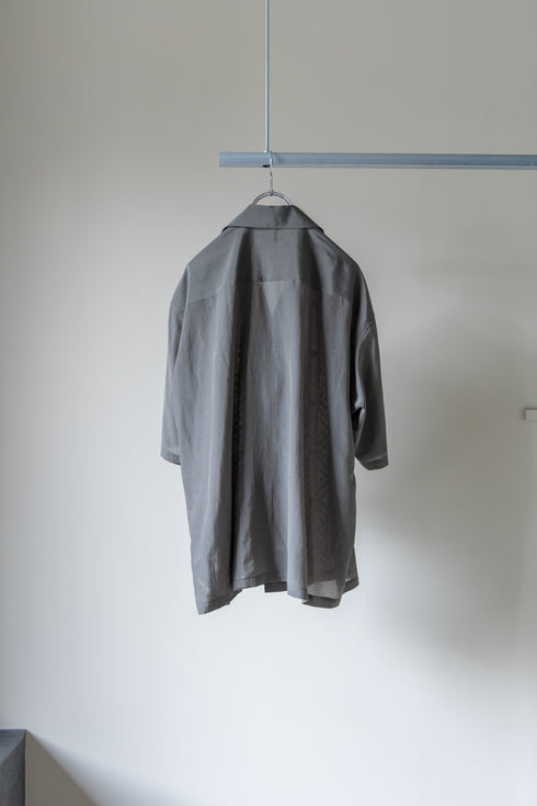 【SHEIK YERBOUTI】"Embroidered Open-Collar Shirt"