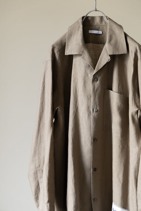 【SHEIK YERBOUTI】"Hemp Open-Collar LS Shirt"