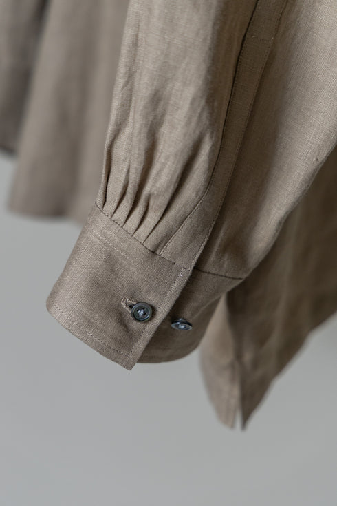 【SHEIK YERBOUTI】"Hemp Open-Collar LS Shirt"