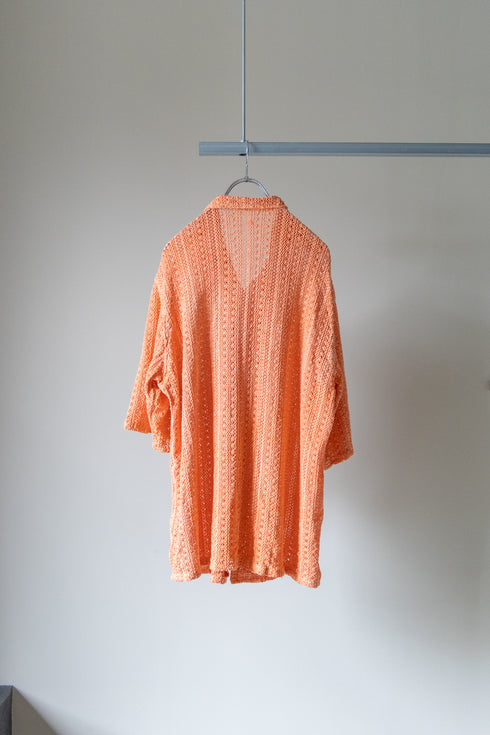 【LQUARTET】"Raschel Lace 40s Collar Shirt"(Suzumi)