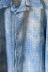【LQUARTET】"Raschel Lace 40s Collar Shirt"(Aizome)