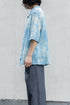 【LQUARTET】"Raschel Lace 40s Collar Shirt"(Aizome)