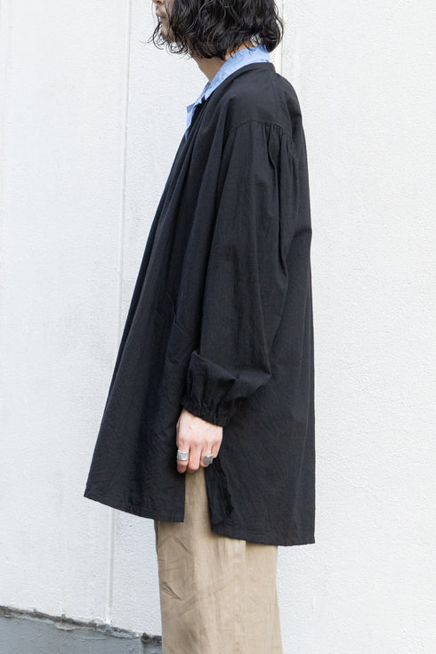 【YUTA MATSUOKA】"SHEETING DYED PLAIN WEAVEN SMOCK"