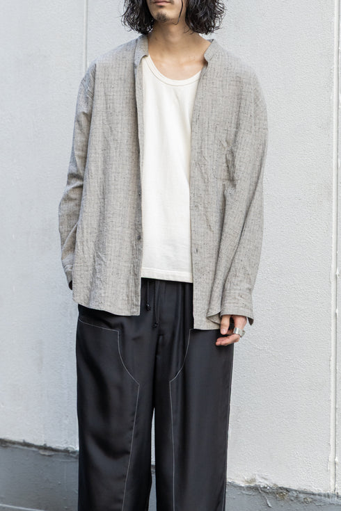 【nuterm】"Band Collar Shirts"
