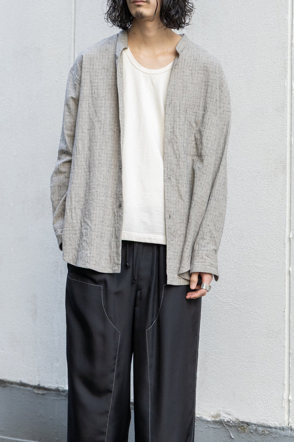 【nuterm】"Band Collar Shirts"