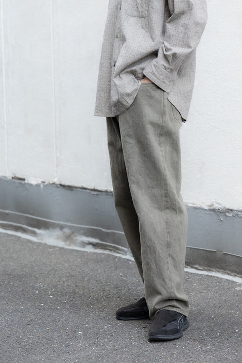 【YOKO SAKAMOTO】"5 POCKET EASY PANTS"(MUGWORT)