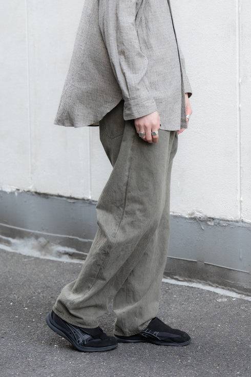 【YOKO SAKAMOTO】"5 POCKET EASY PANTS"(MUGWORT)