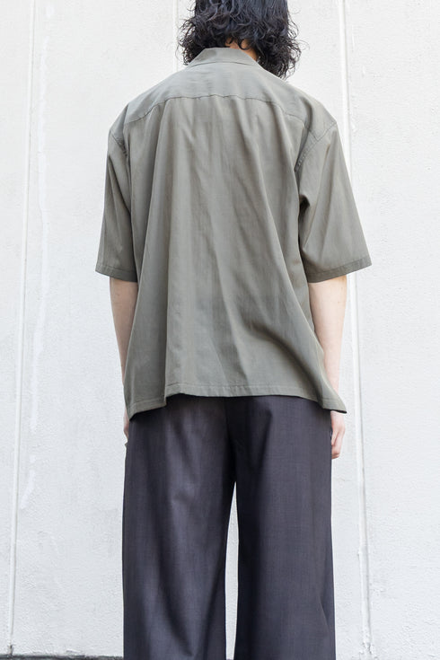 【SHEIK YERBOUTI】"Embroidered Open-Collar Shirt"