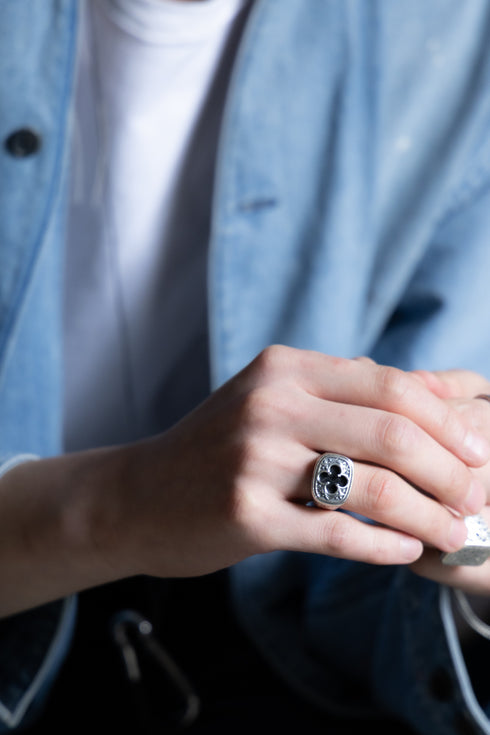 【GEROCHRISTO】"Odysseus Rings with Black Onyx"