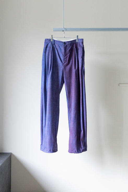 【THE JEAN PIERRE】"Urban Wool Low 3 Tuck Trousers"