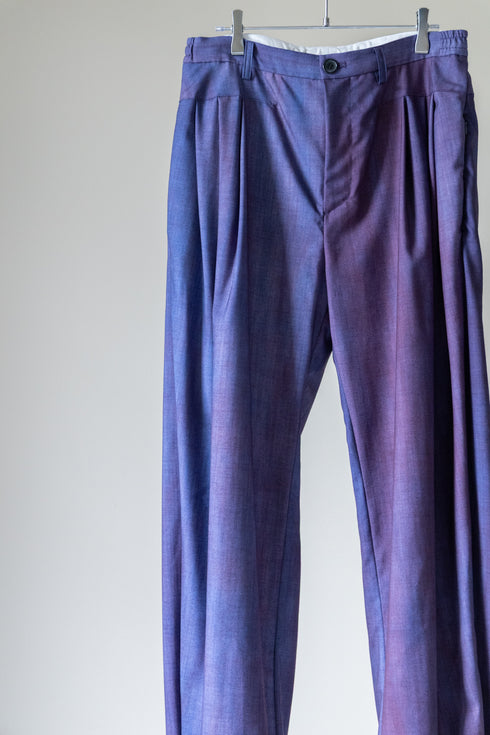 【THE JEAN PIERRE】"Urban Wool Low 3 Tuck Trousers"