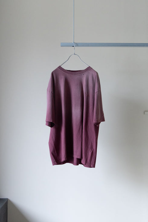 【THE JEAN PIERRE】"Signature Pigmentdye Grunge Destroy SS TEE"