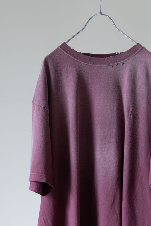 【THE JEAN PIERRE】"Signature Pigmentdye Grunge Destroy SS TEE"