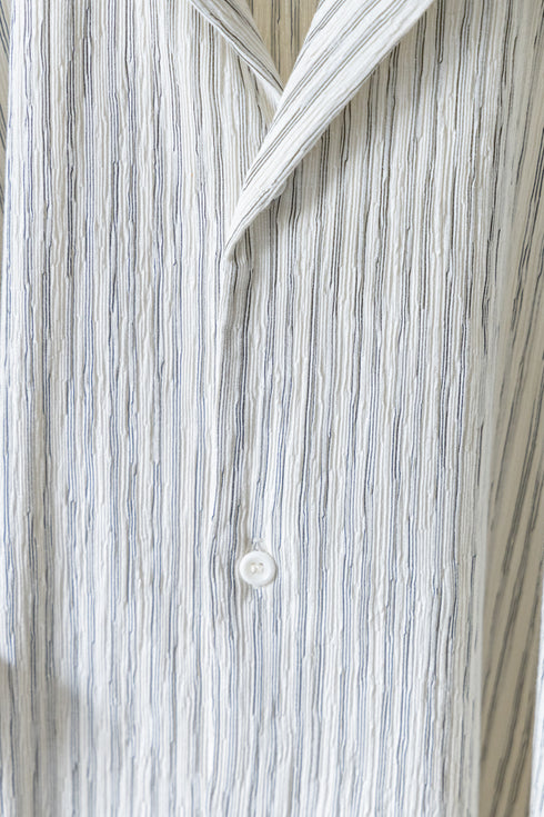 【CURLY&Co.】"STRIPE CRAPE SHIRT"