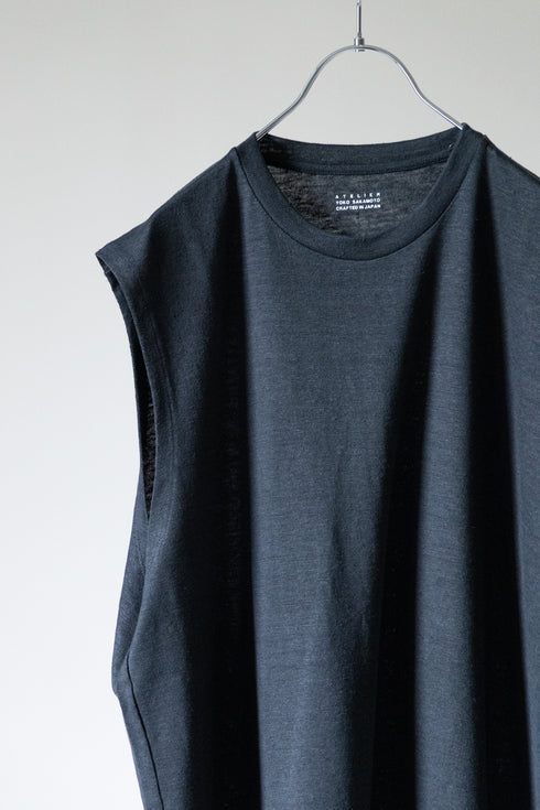 【YOKO SAKAMOTO】"HEMP SLEEVELESS TOP"