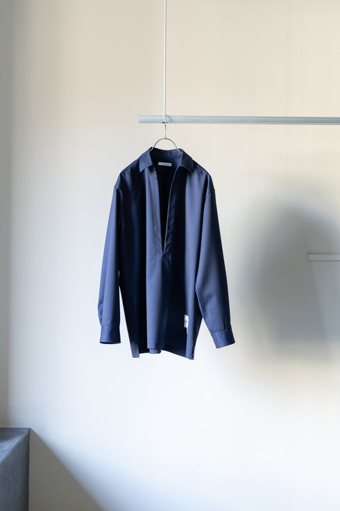 【SHEIK YERBOUTI】"SILK WOOL SKIPPER SHIRT"