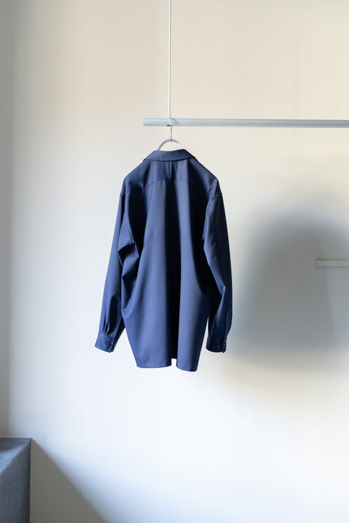 【SHEIK YERBOUTI】"SILK WOOL SKIPPER SHIRT"