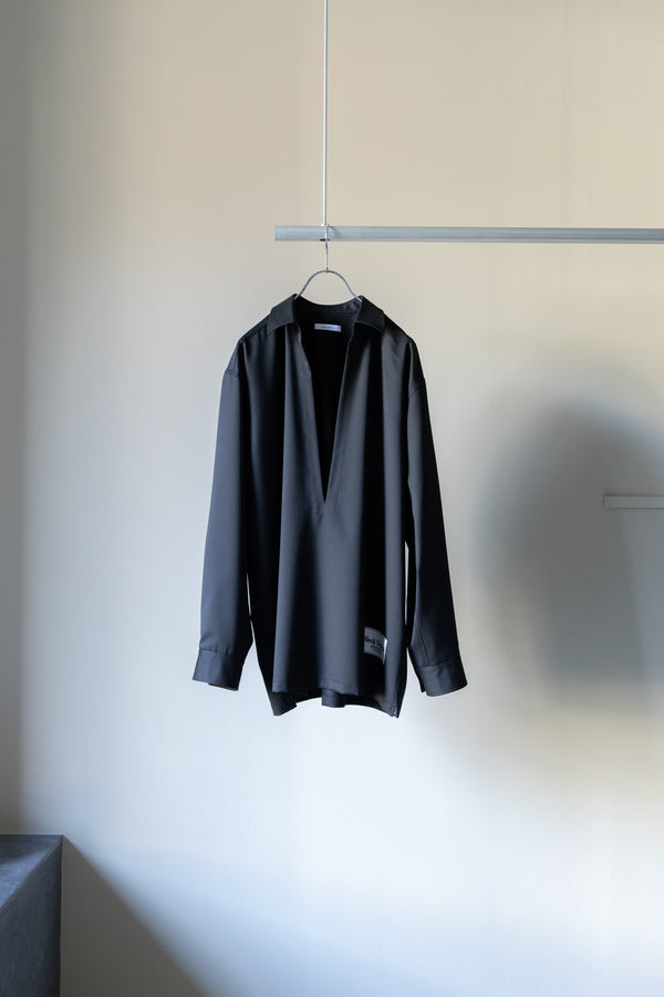 【SHEIK YERBOUTI】"シルクウールスキッパーシャツ"