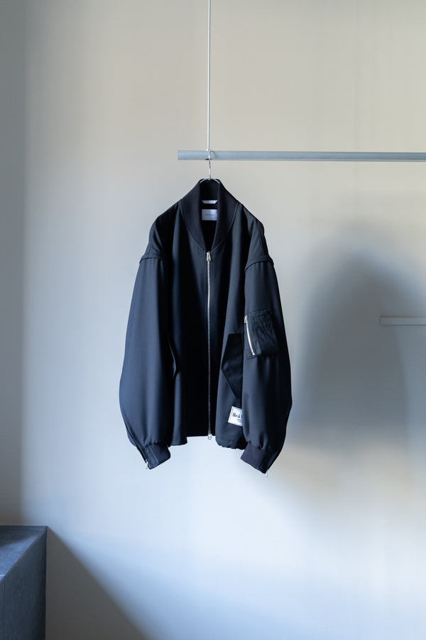 【SHEIK YERBOUTI】"ウールデタッチャブルボンバージャケット"