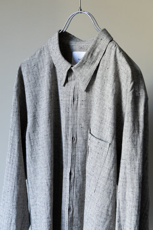 【nuterm】"ハイドフロントシャツ"