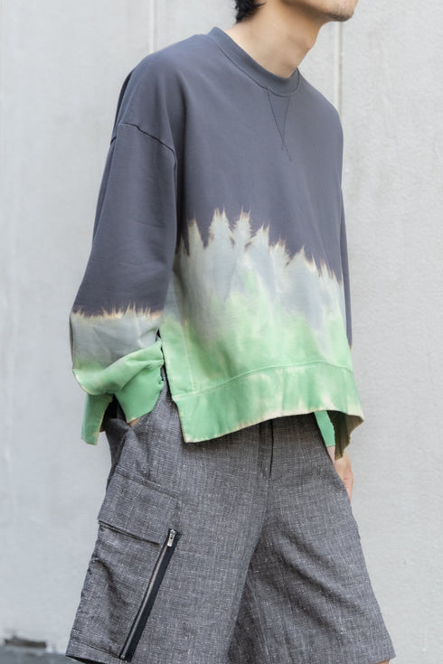 【Licht Bestreben】"Hand Dyed Long Sleeve Pullover"