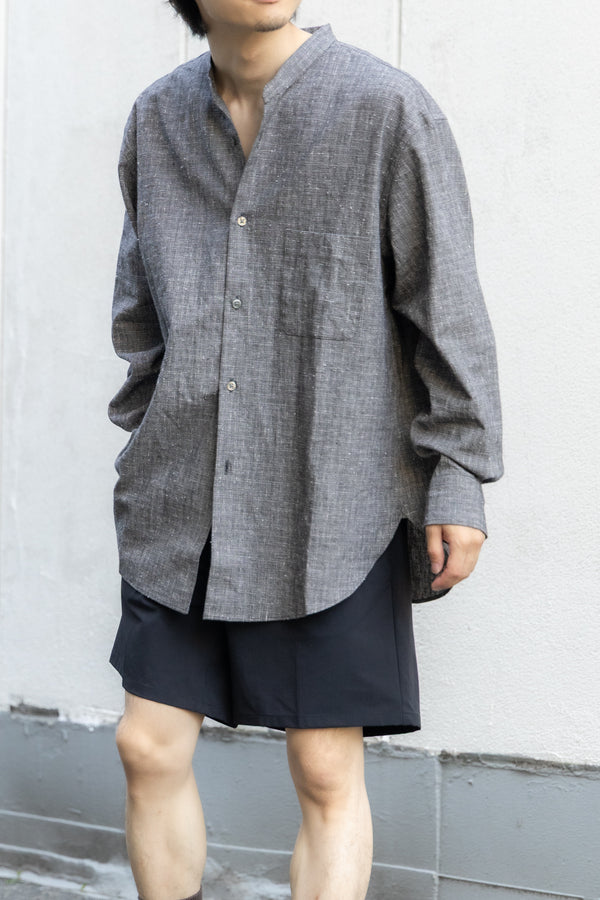 別注【nuterm】"Band Collar Shirts"