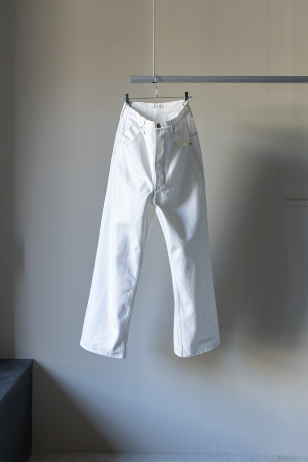 【SHEIK YERBOUTI】"ホワイトデニムトラウザーズ"