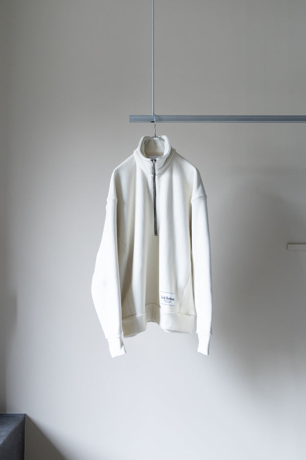 【SHEIK YERBOUTI】"オーガニックコットンヘビーフリースハーフジップスウェットシャツ"