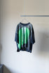 【Licht Bestreben】"プリントメッシュスリーブサマーニットTシャツ"