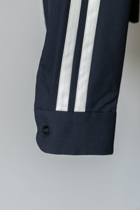 【ETHOSENS】"Super180's wool Track shirt"
