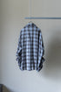 【Licht Bestreben】"Detachable Sleeve Hook-Cuff Check Shirt"
