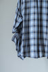 【Licht Bestreben】"Detachable Sleeve Hook-Cuff Check Shirt"