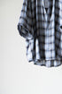 【Licht Bestreben】"Detachable Sleeve Hook-Cuff Check Shirt"