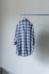 【Licht Bestreben】"Detachable Sleeve Hook-Cuff Check Shirt"