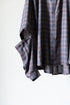 【Licht Bestreben】"Detachable Sleeve Hook-Cuff Check Shirt"