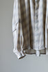 【Licht Bestreben】"Detachable Sleeve Hook-Cuff Check Shirt"